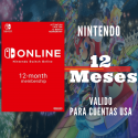NINTENDO SWITCH ONLINE 12 MESES (USA)